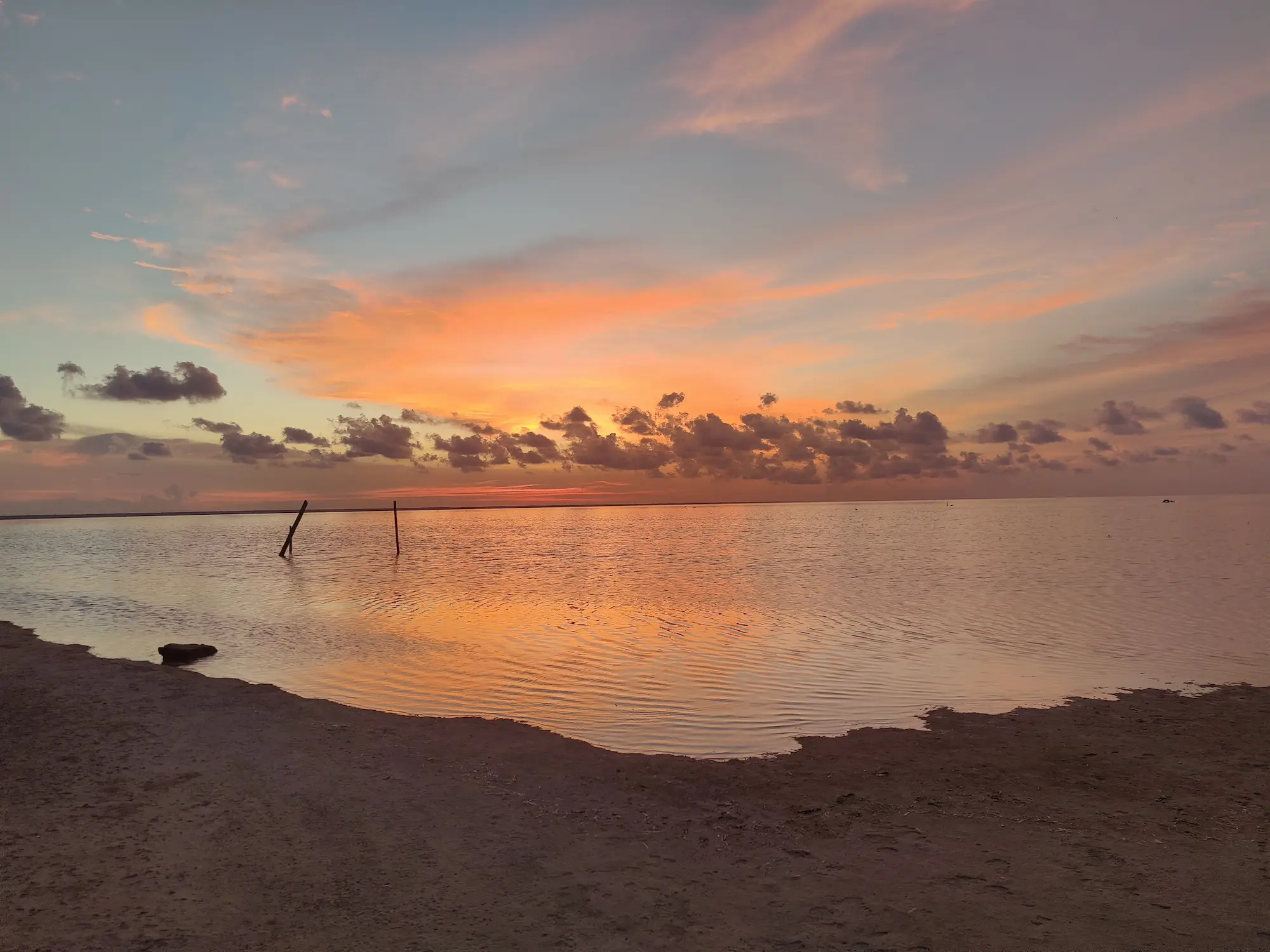 scooter ride to Isla Blanca beautiful sunset