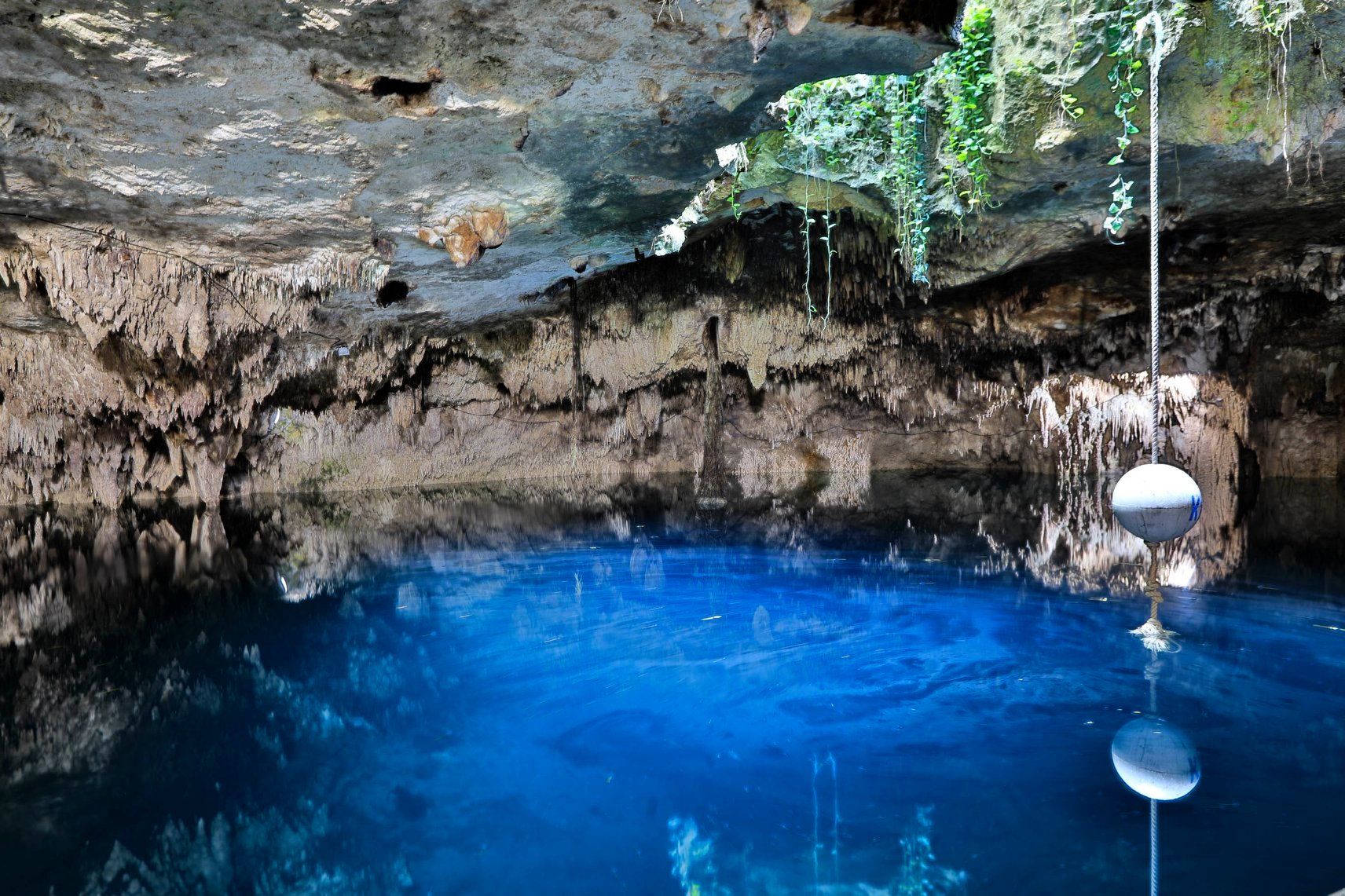 Stunning underground cave chamber at Cenote Kin Ha