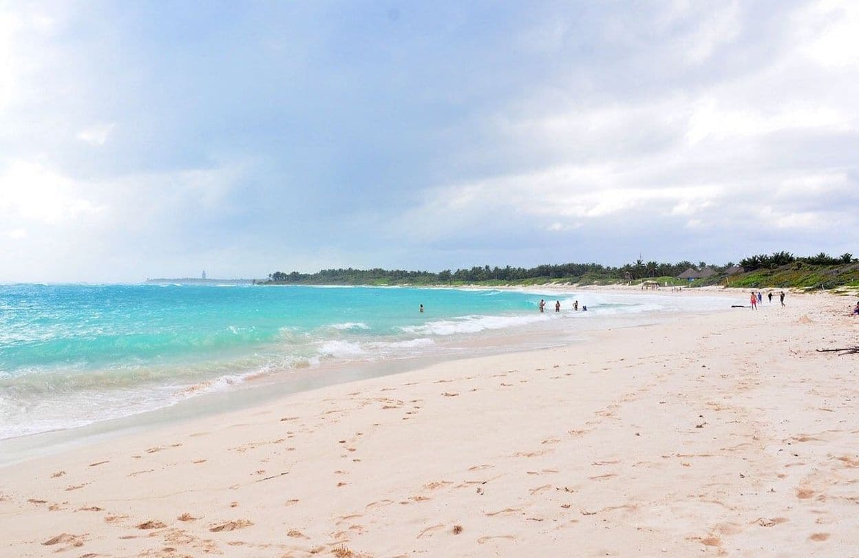 Protected coastline at Xcacel