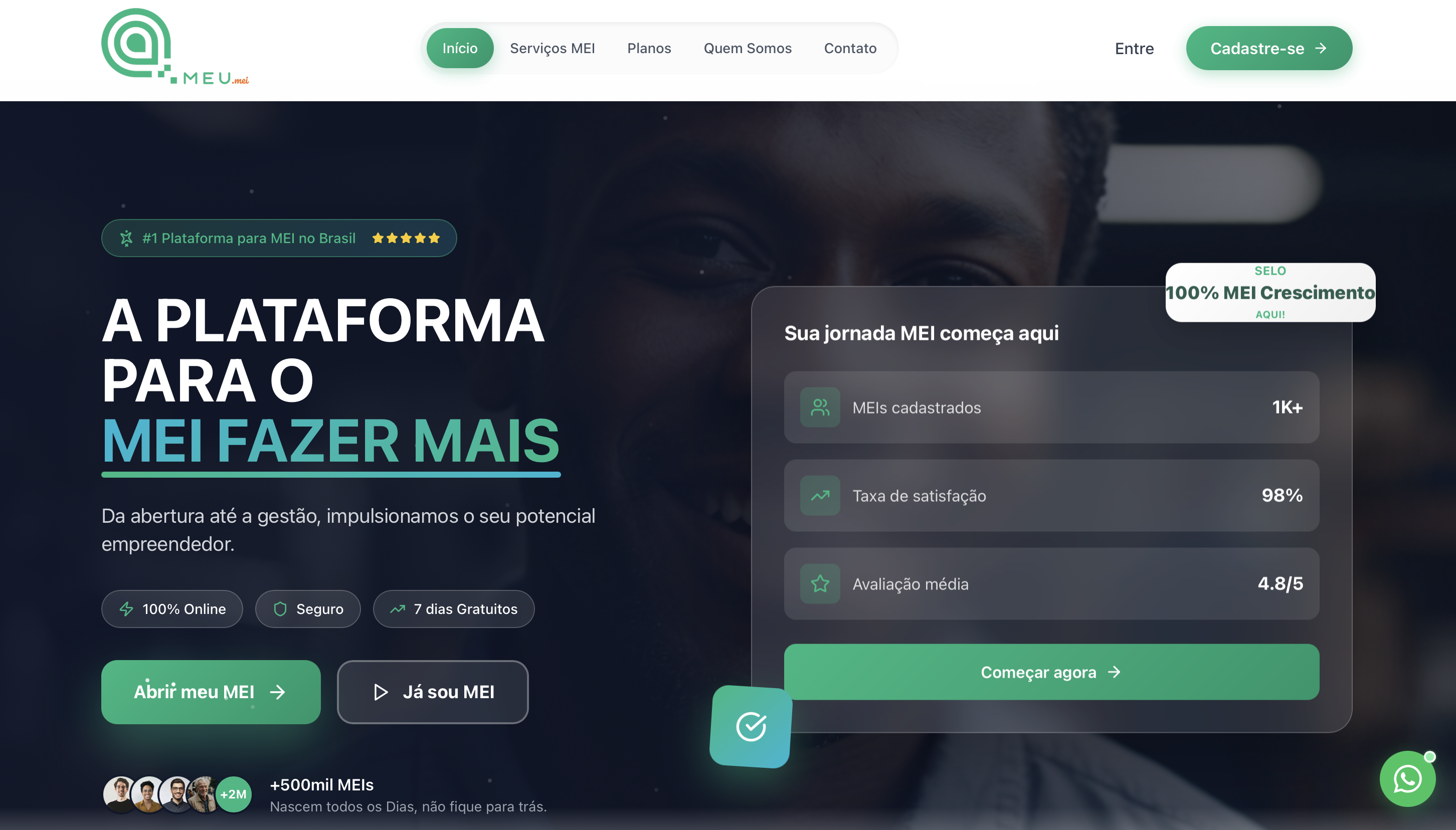 Projeto MeuMEI desenvolvido pela Oxygen