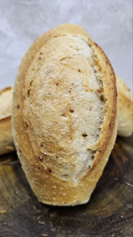 Pão de Alho com Queijo Parmesão - Fermentação Natural