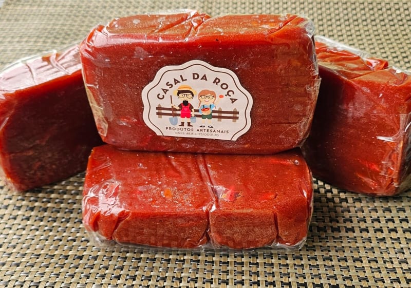 Goiabada Cascão em pedaço