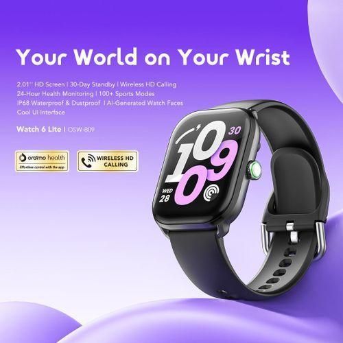 Oraimo Watch 6 Lite Smart Watch Smartwatch Screen Bluetooth Durable Waterproof Dustproof image 4