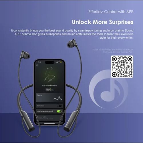 Oraimo Necklace Lite Call Vibration Wireless Headphones image 4