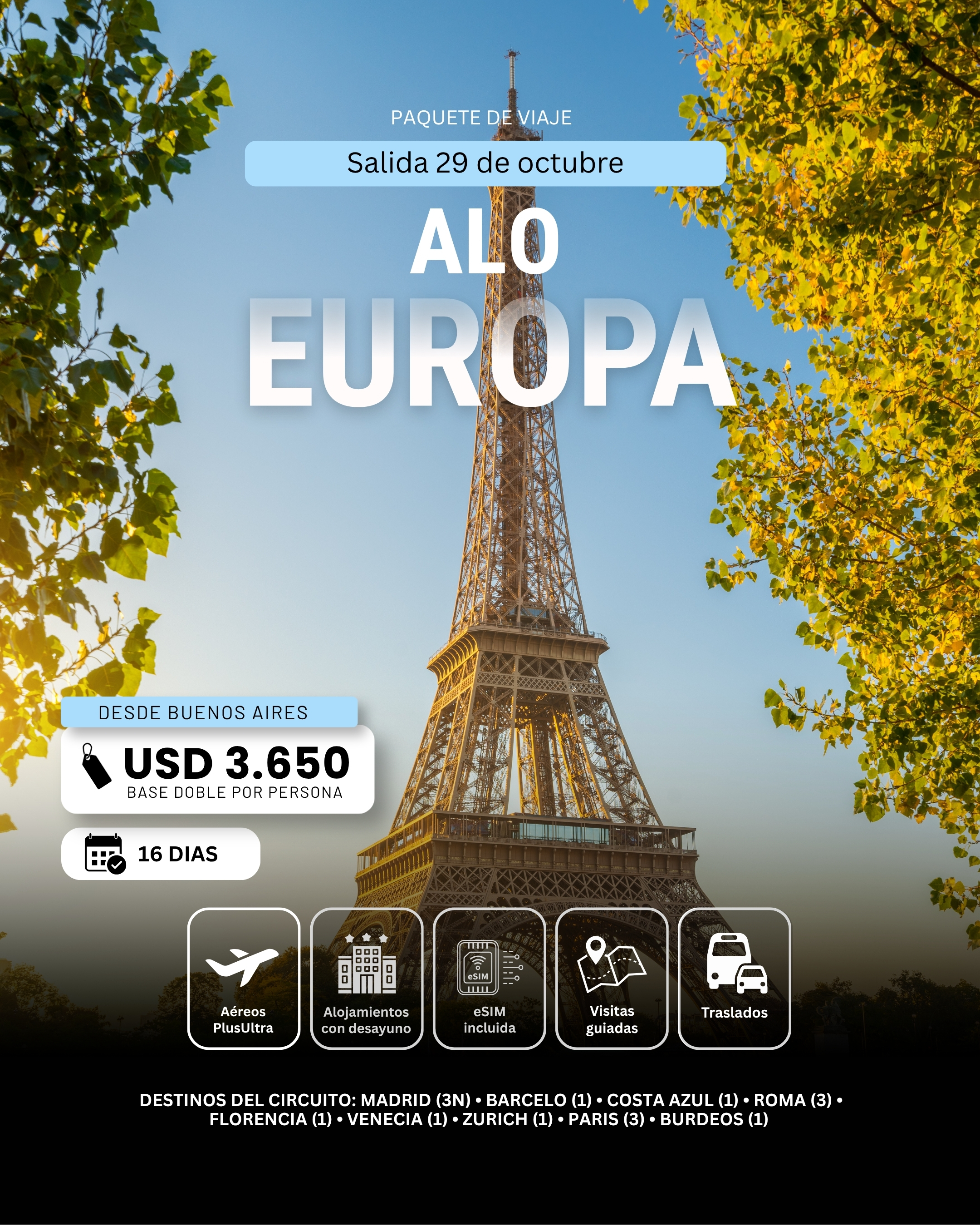 Alo Europa - Paquete octubre