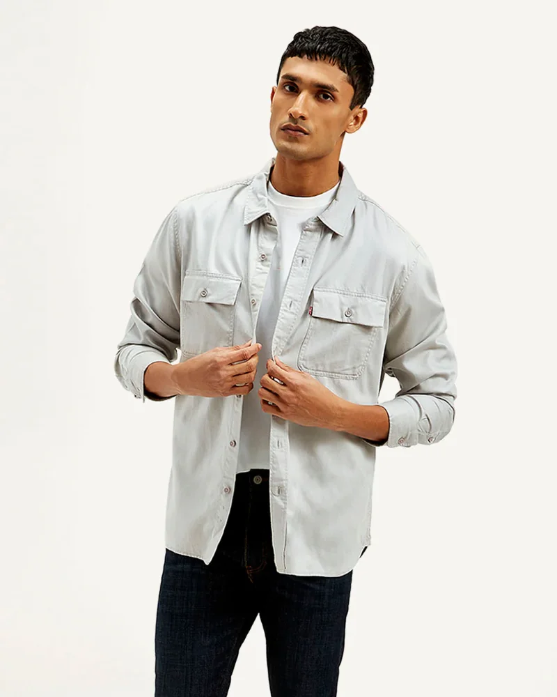 Men's Solid Slim Fit Shirt - View 2