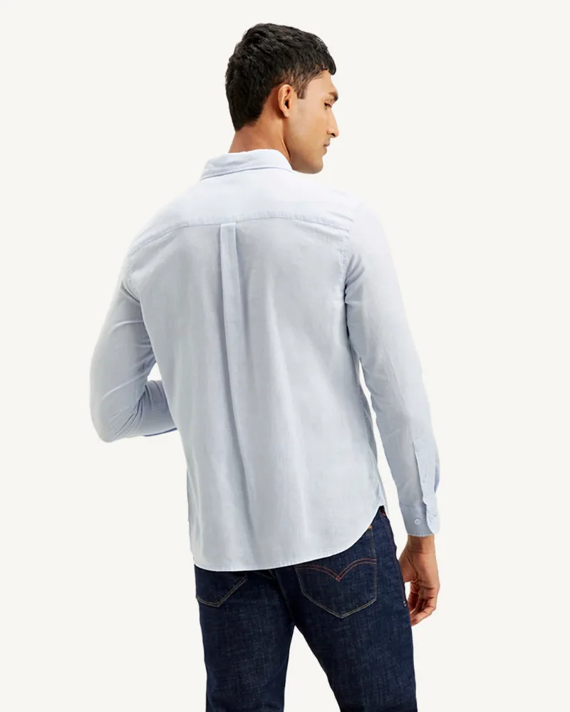 Men's Solid Slim Fit Shirt - View 3