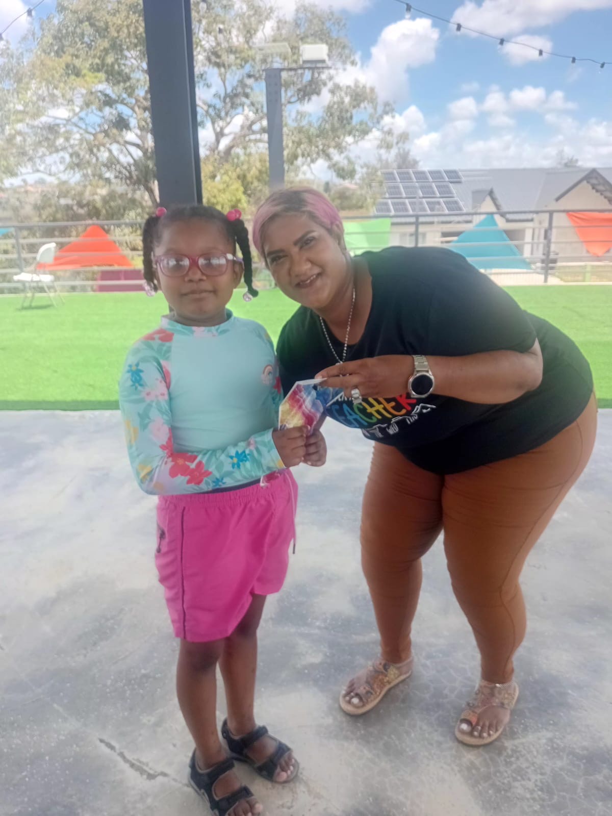 Miss Mungal and Ora Charles