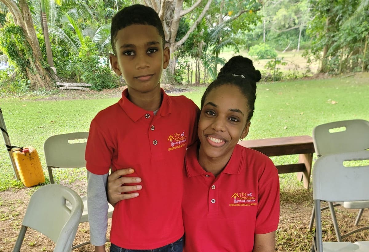 Mrs. Lakhan and Jesse at Zip-ITt