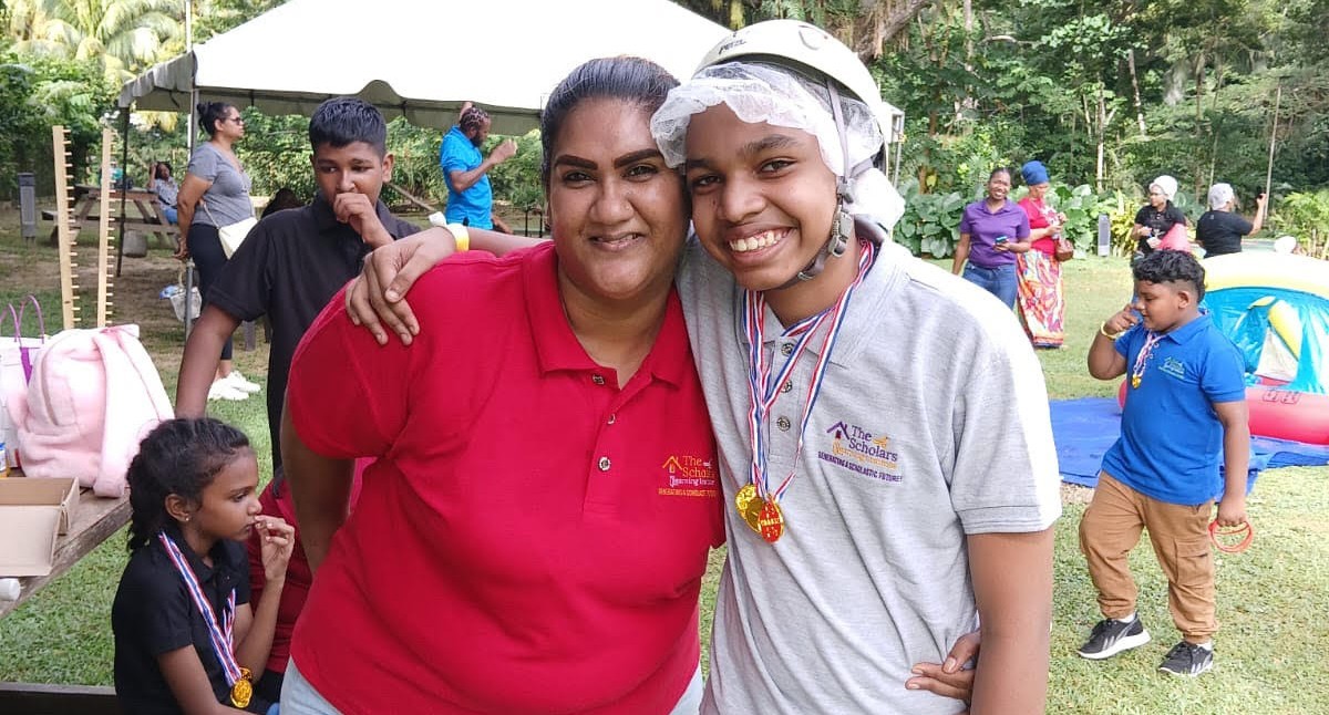 Miss Mungal and Kai.