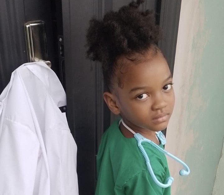 Shamya as a doctor.