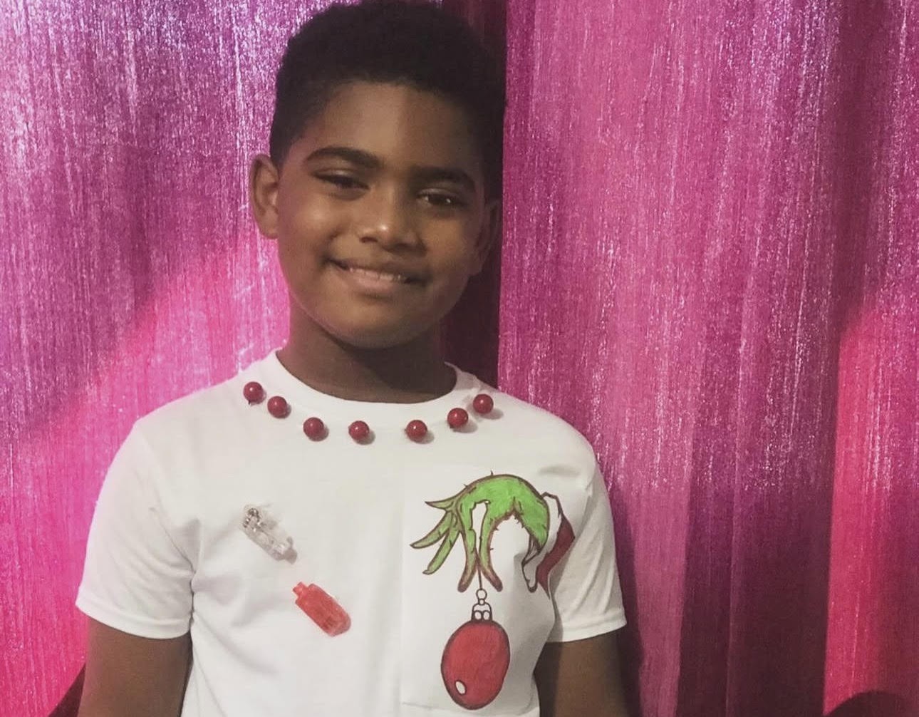 Damarion in his ugly t-shirt design.