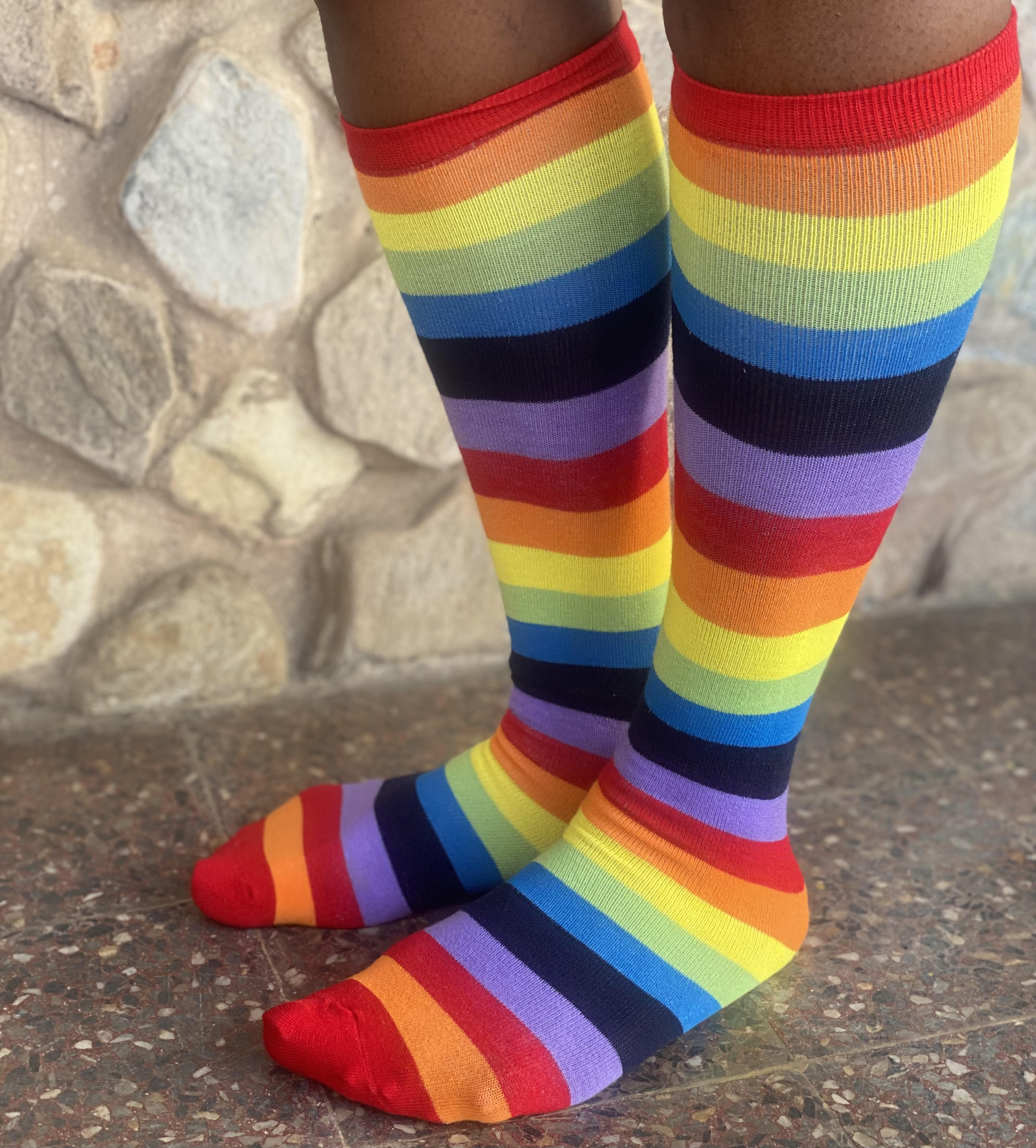 One of our students in their fancy sock.