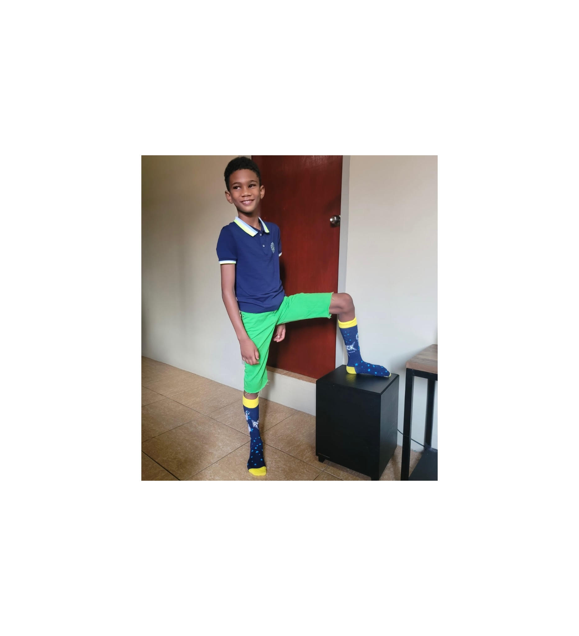 Jesse in his fancy sock.