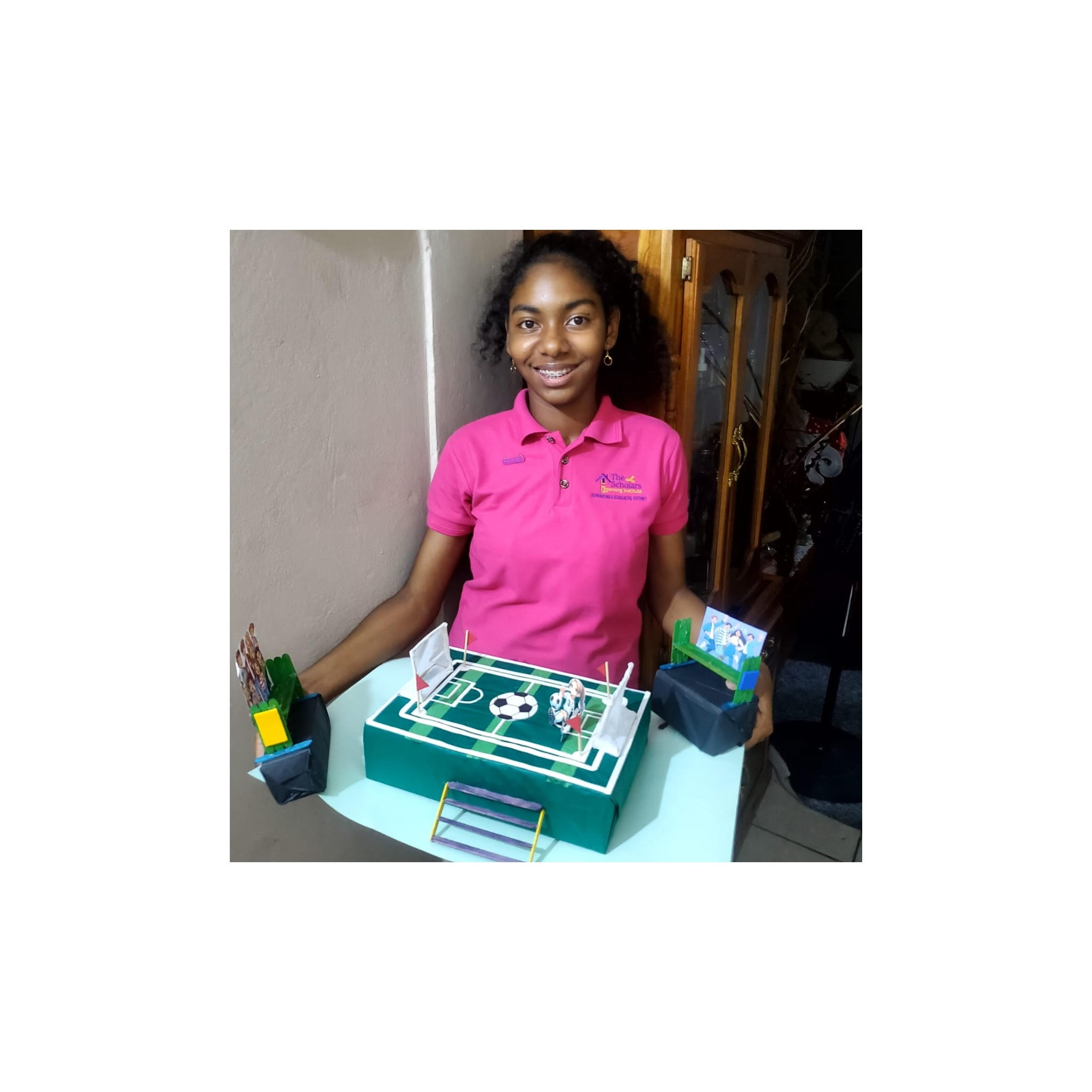 Etana and her project.