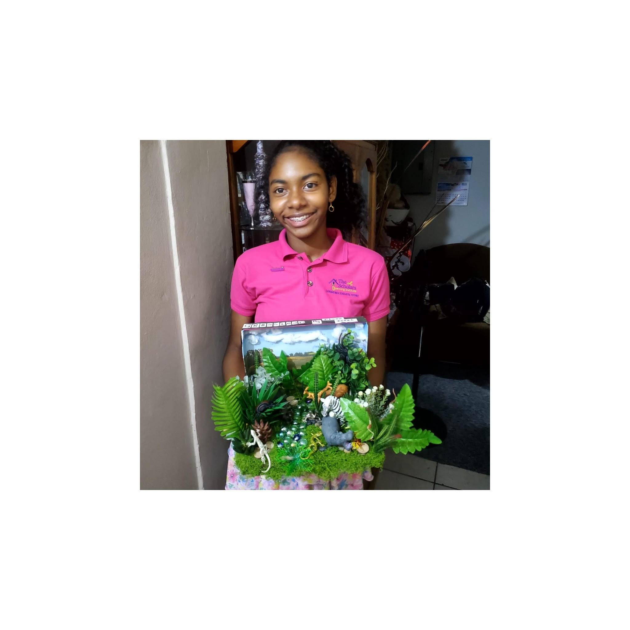 Etana and her project.