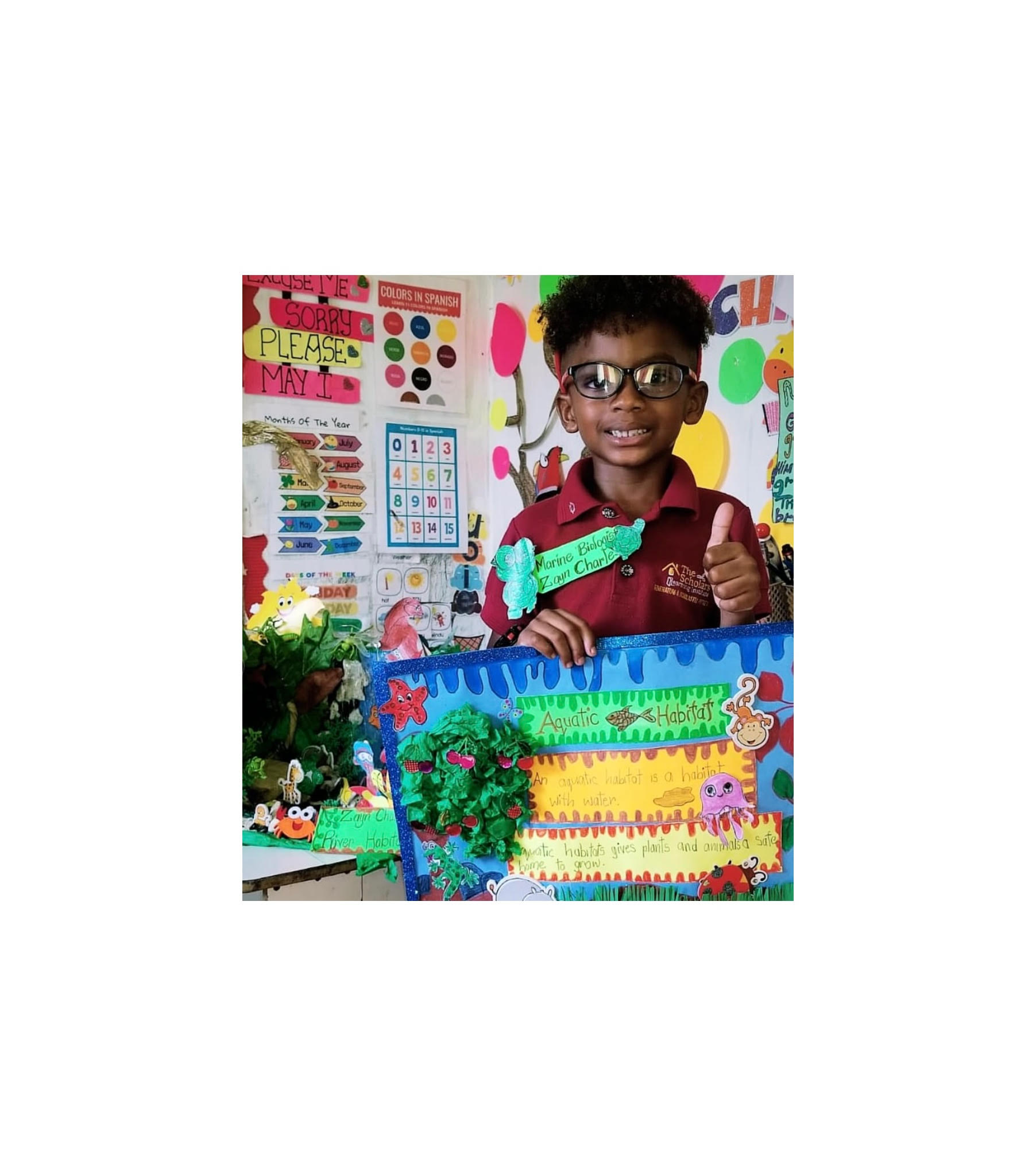 Zayn with his project.