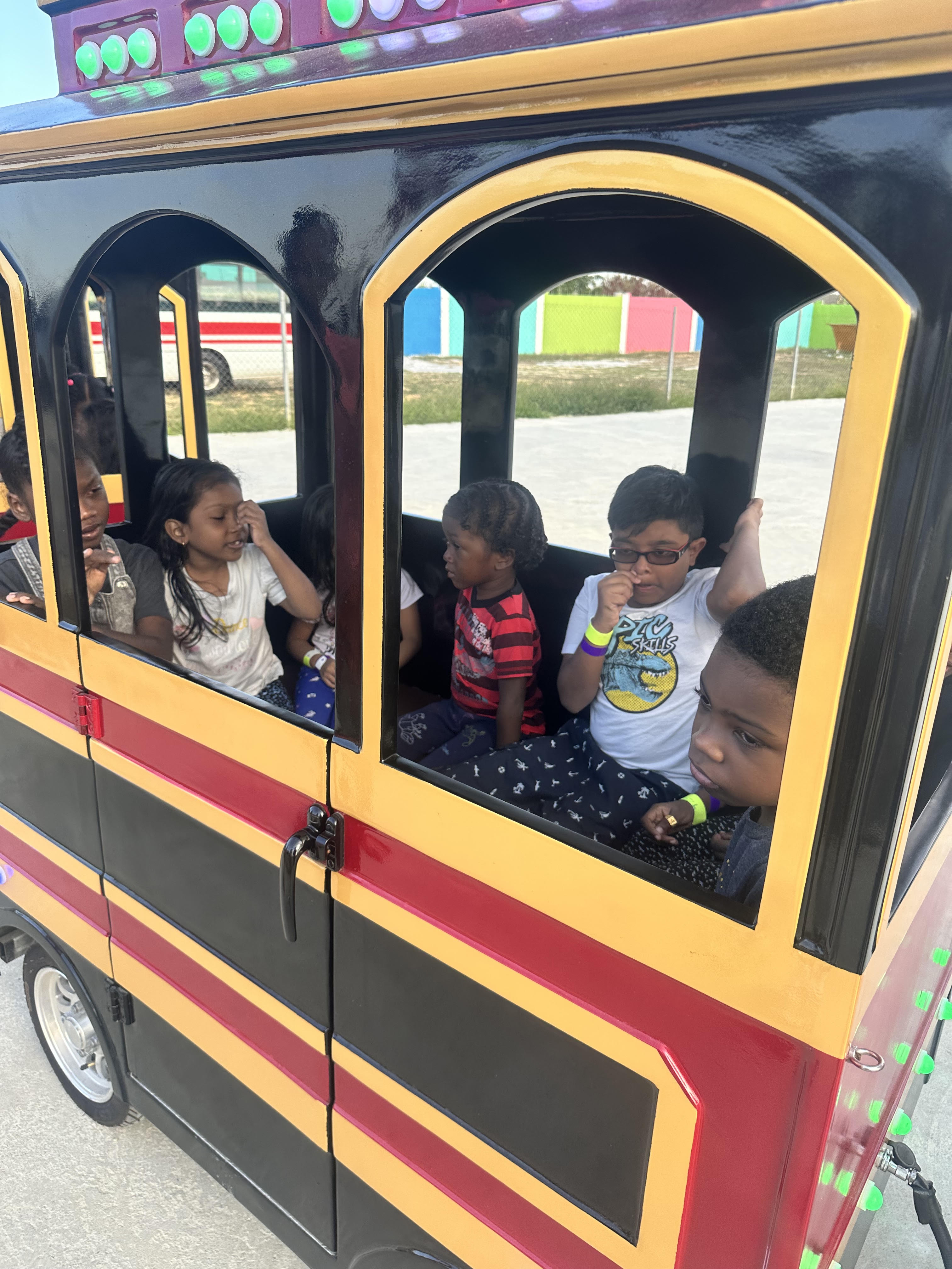 Students on Train Ride
