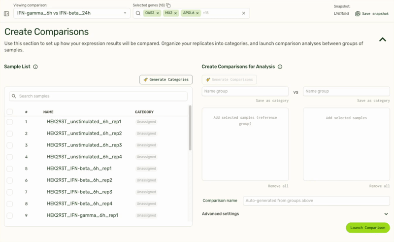 Generate categories demo