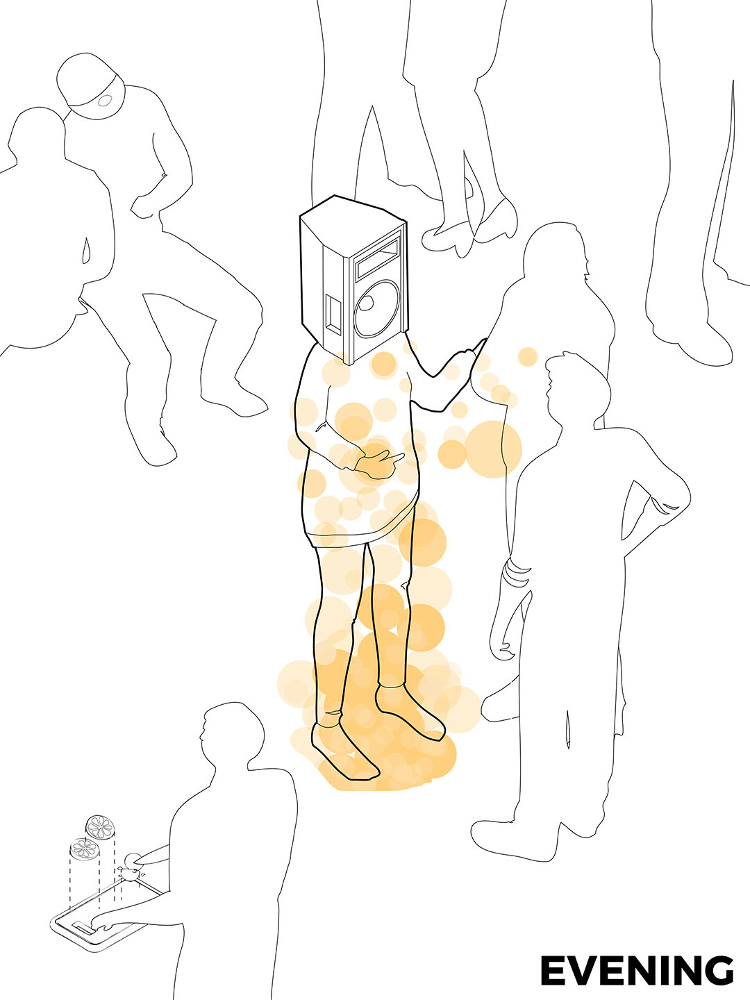 Axonography — architectural model drawing 4