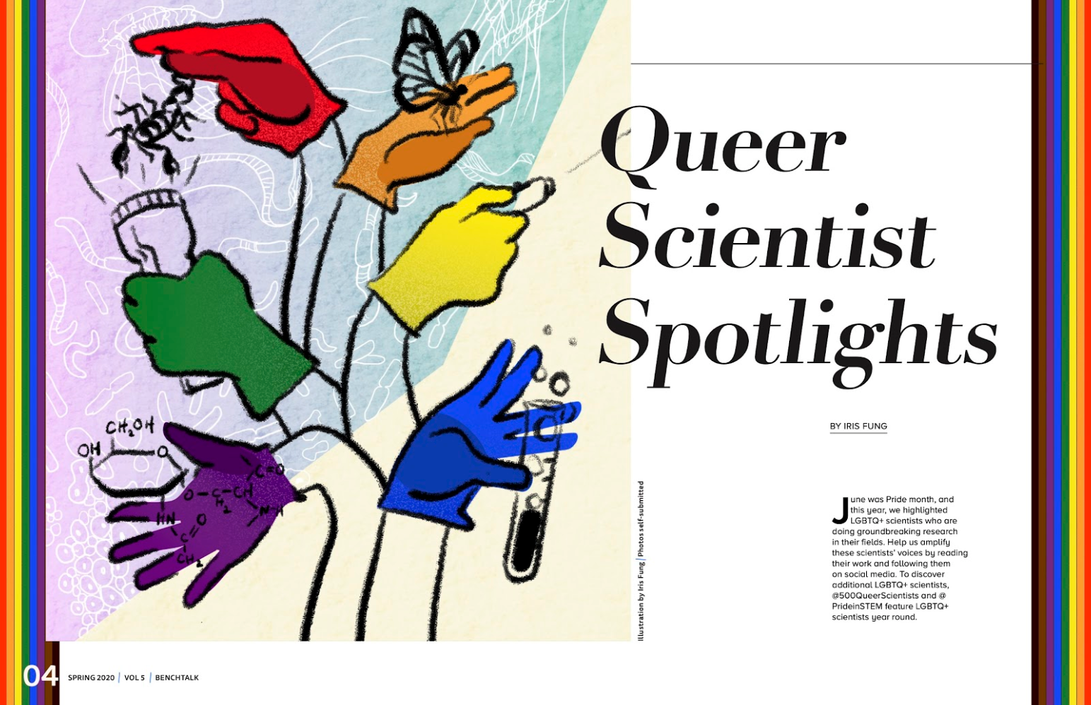 Queer Scientist Spotlights — digital and print