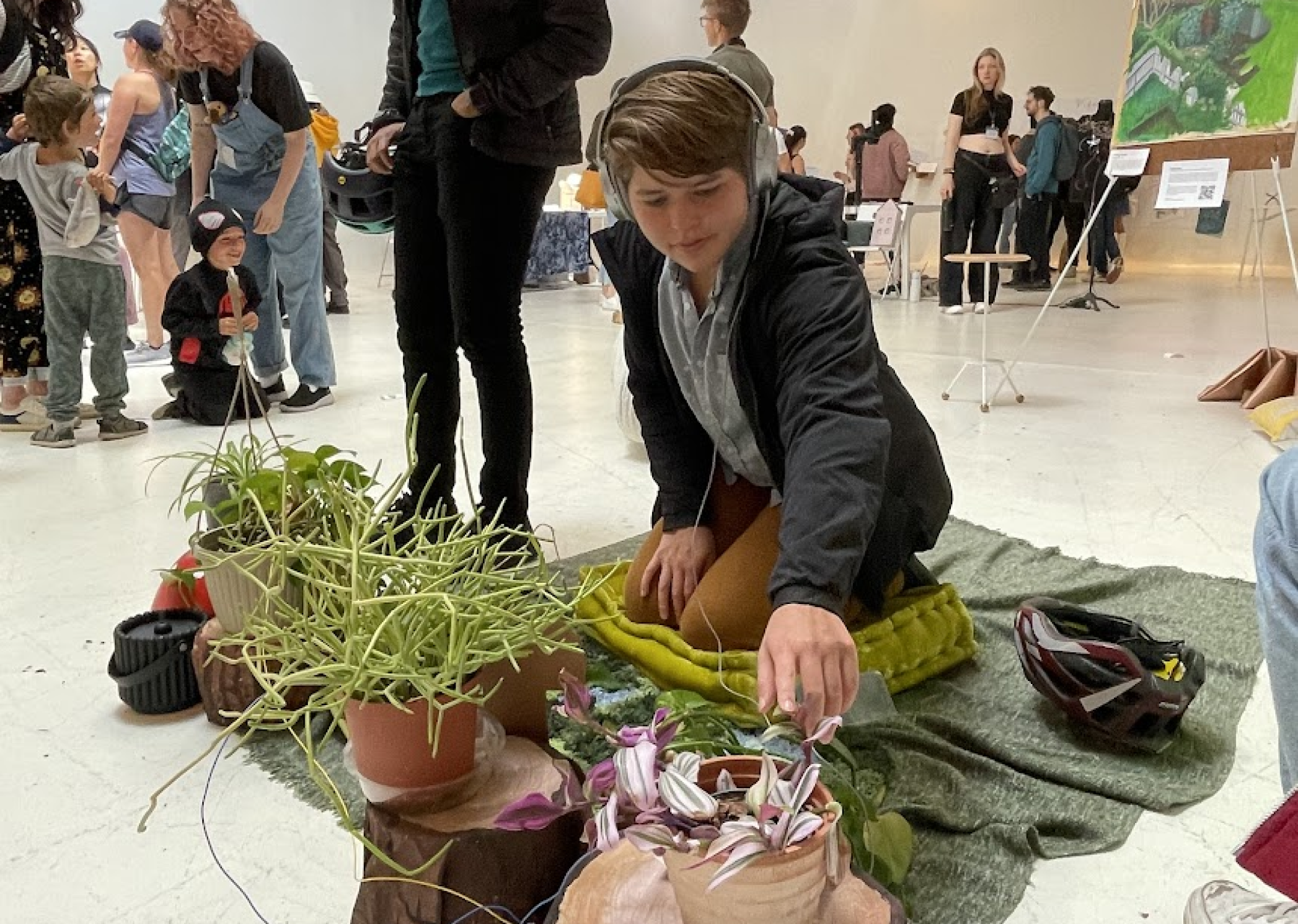 Touch Grass — interactive plant installation, view 2