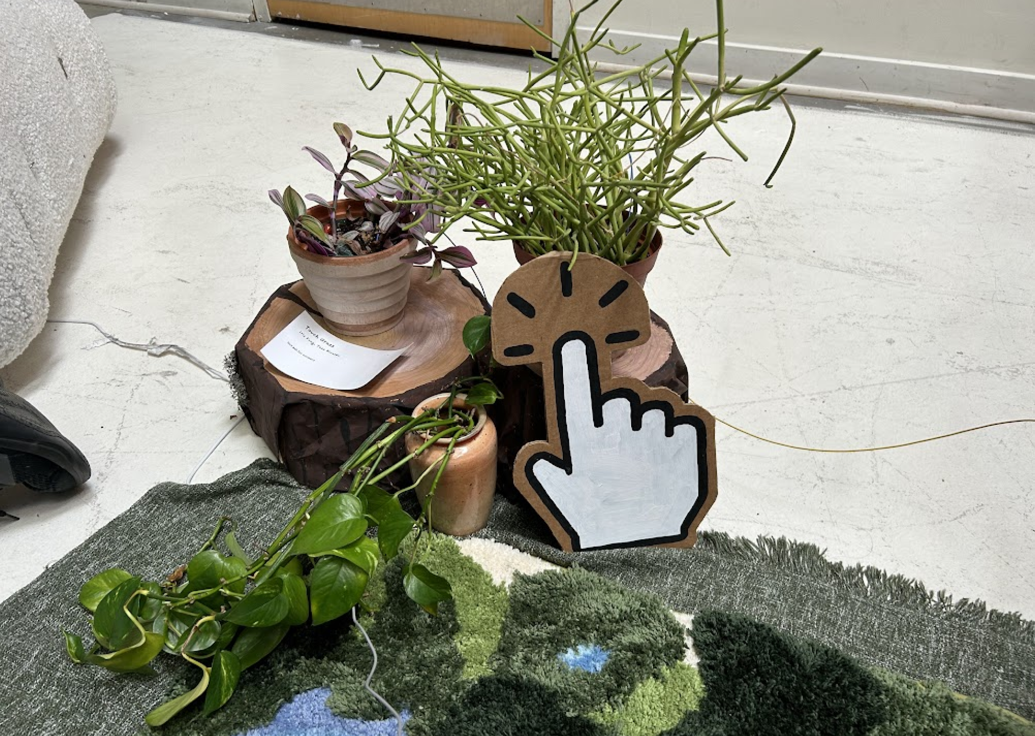 Touch Grass — interactive plant installation, view 1