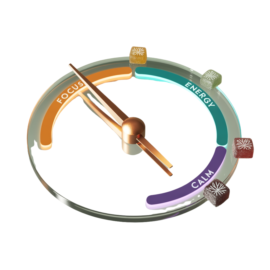 calm gauge with timeline