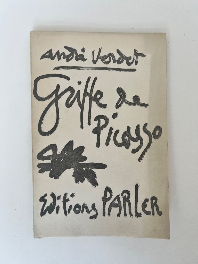 First edition of Griffe de Picasso with original Picasso cover design and dual autograph signatures from 1961