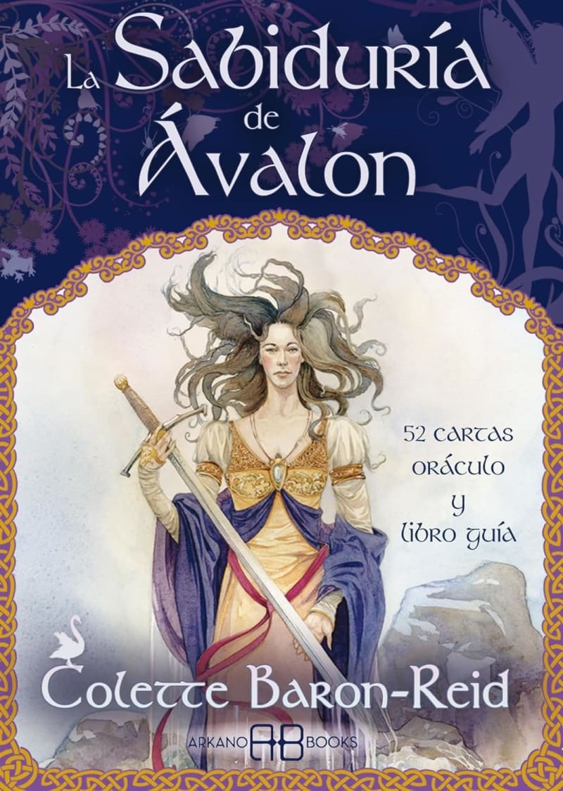 SABIDURIA DE AVALON - 52 CARTAS - ORACULO Y LIBRO GUIA