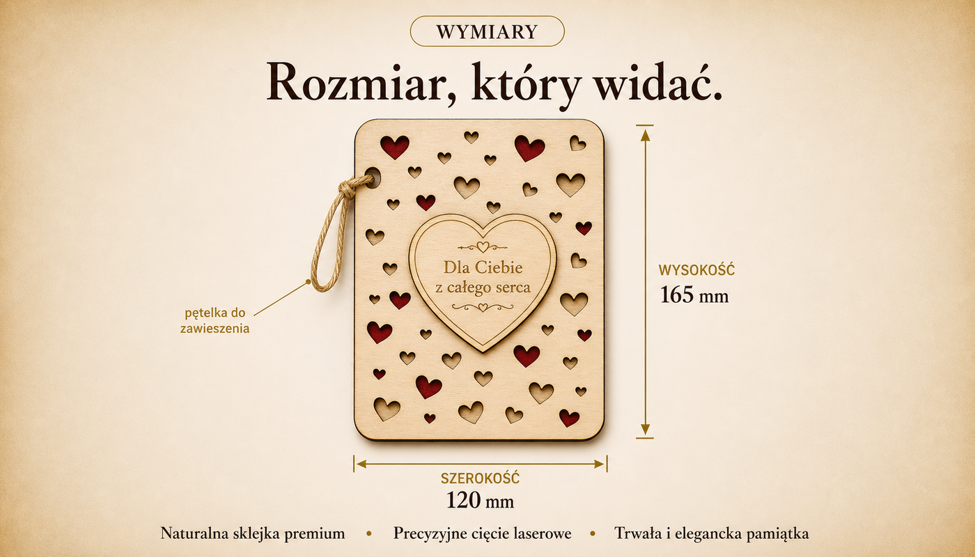 Wymiary produktu — 120 × 165 mm
