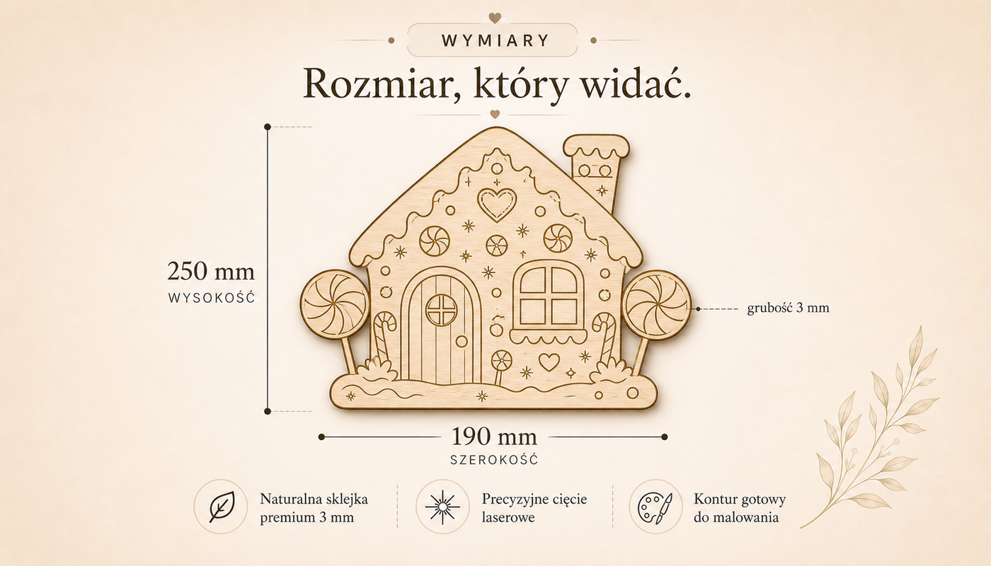 Wymiary produktu — 250 × 190 mm