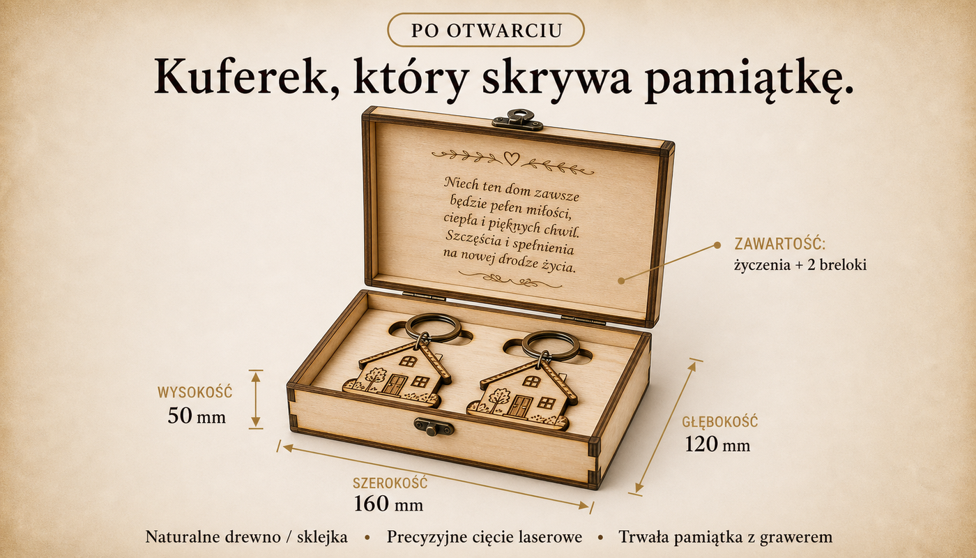 Wymiary produktu — 160 × 120 × 50 mm