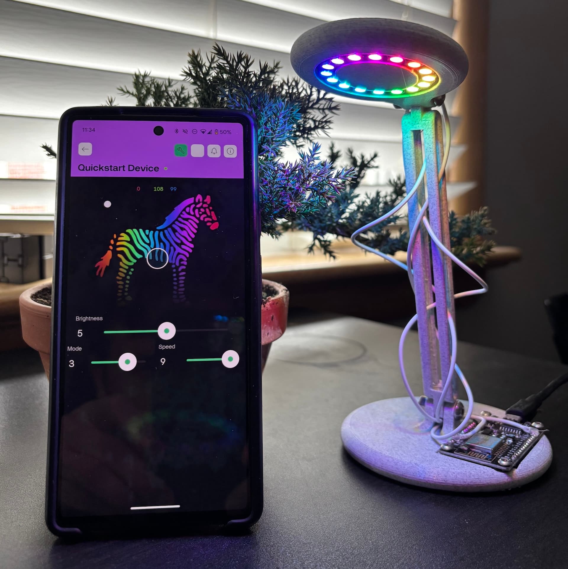 IOT NeoPixel Lamp