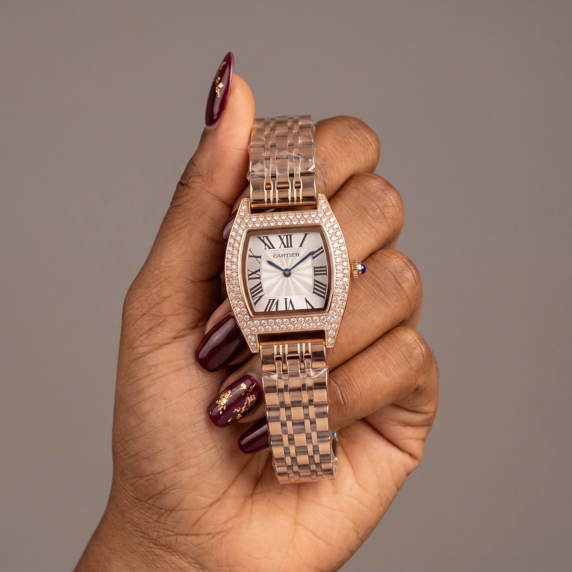 Cartier Tortue Rose Gold Bracelet Watch - view 1