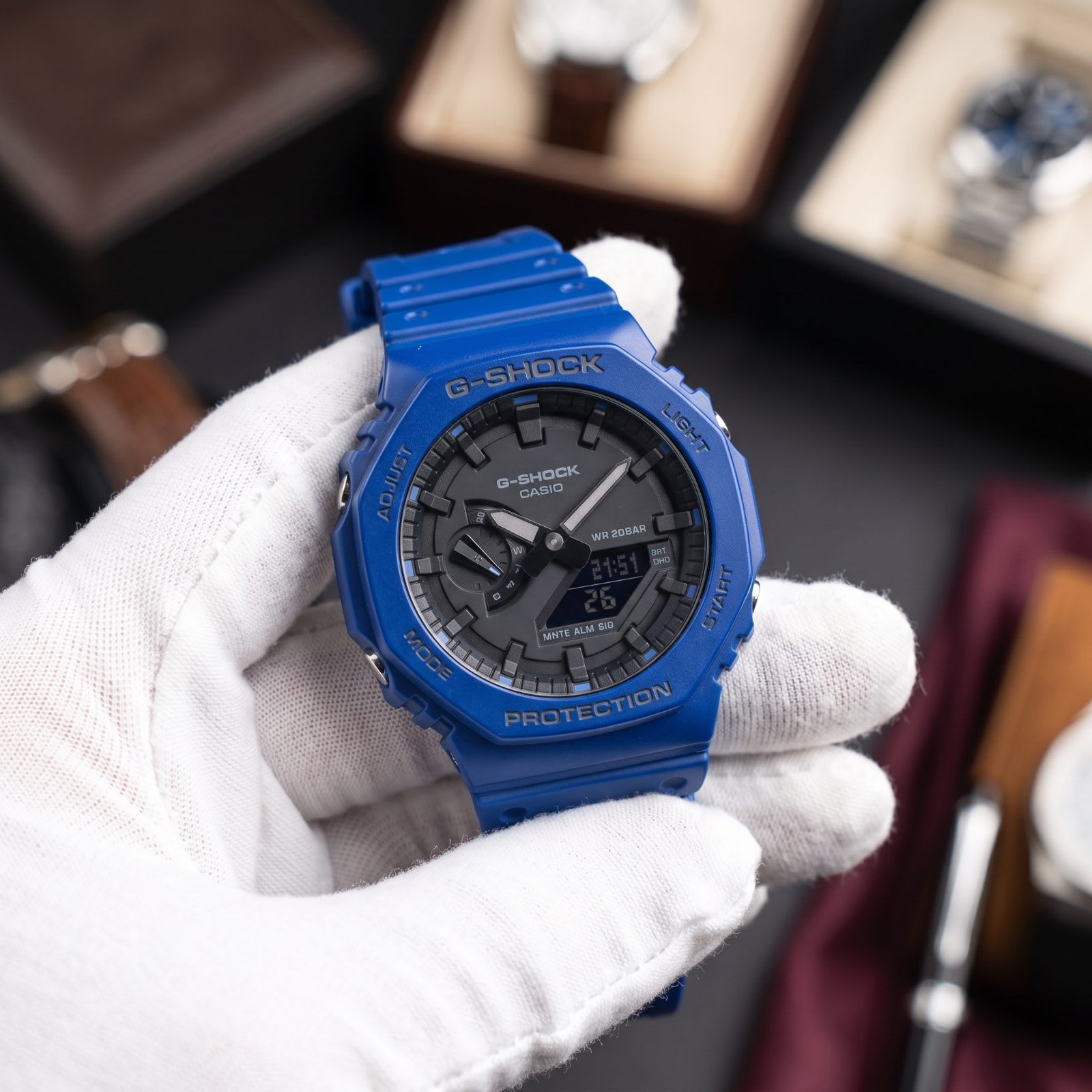 Casio G-Shock GA-2100 Blue - view 1