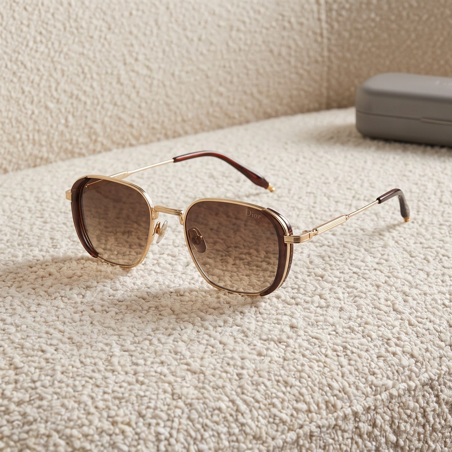 Dior Square Metal Sunglasses - view 1
