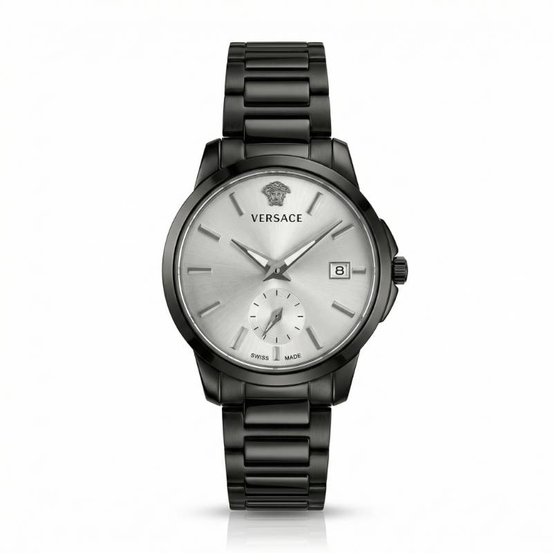 Versace Black-Tone Stainless Steel Watch