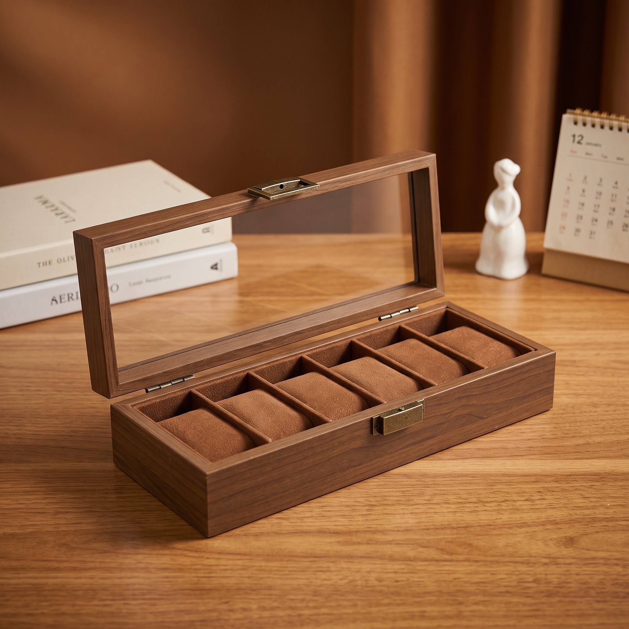 WOOD WATCH BOX 6SLOTS view 1