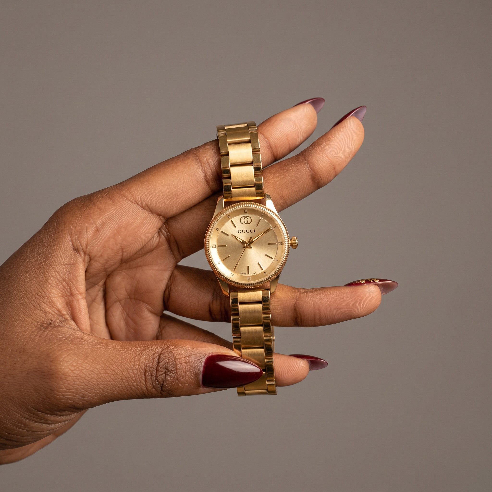 Gucci G-Timeless Gold-Tone Bracelet Watch