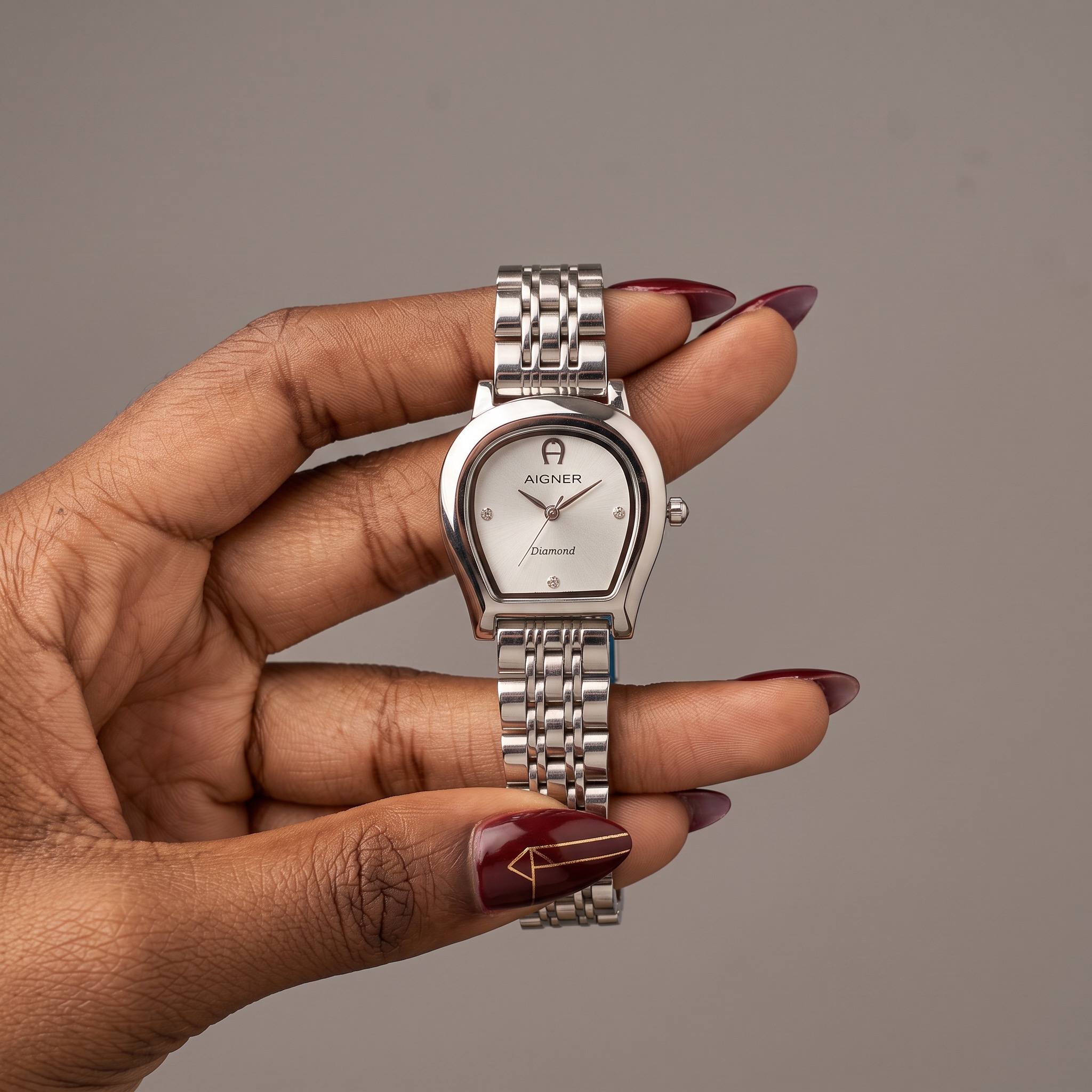 Aigner Diamond Silver Bracelet Watch - view 1