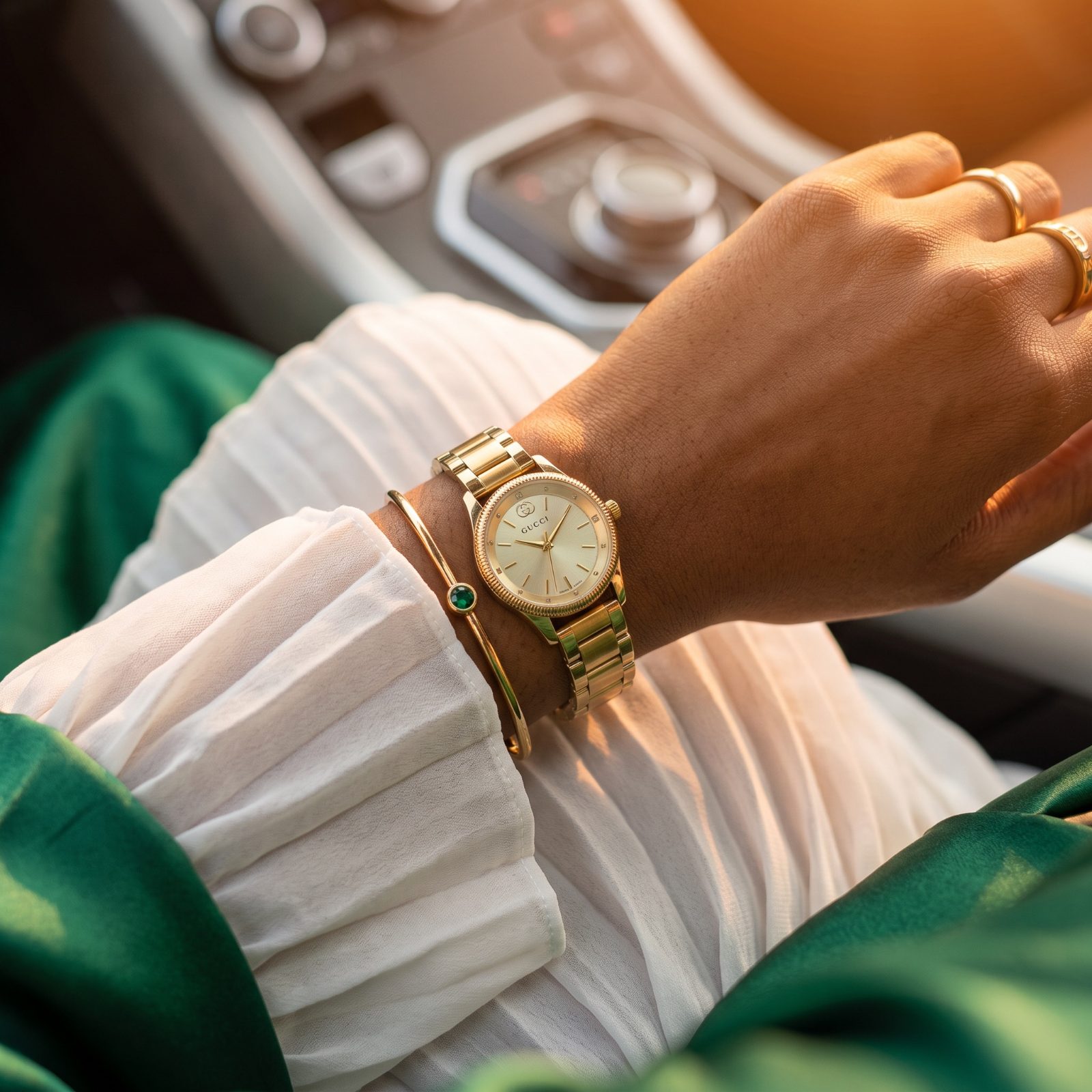 Gucci G-Timeless Gold-Tone Bracelet Watch view 2