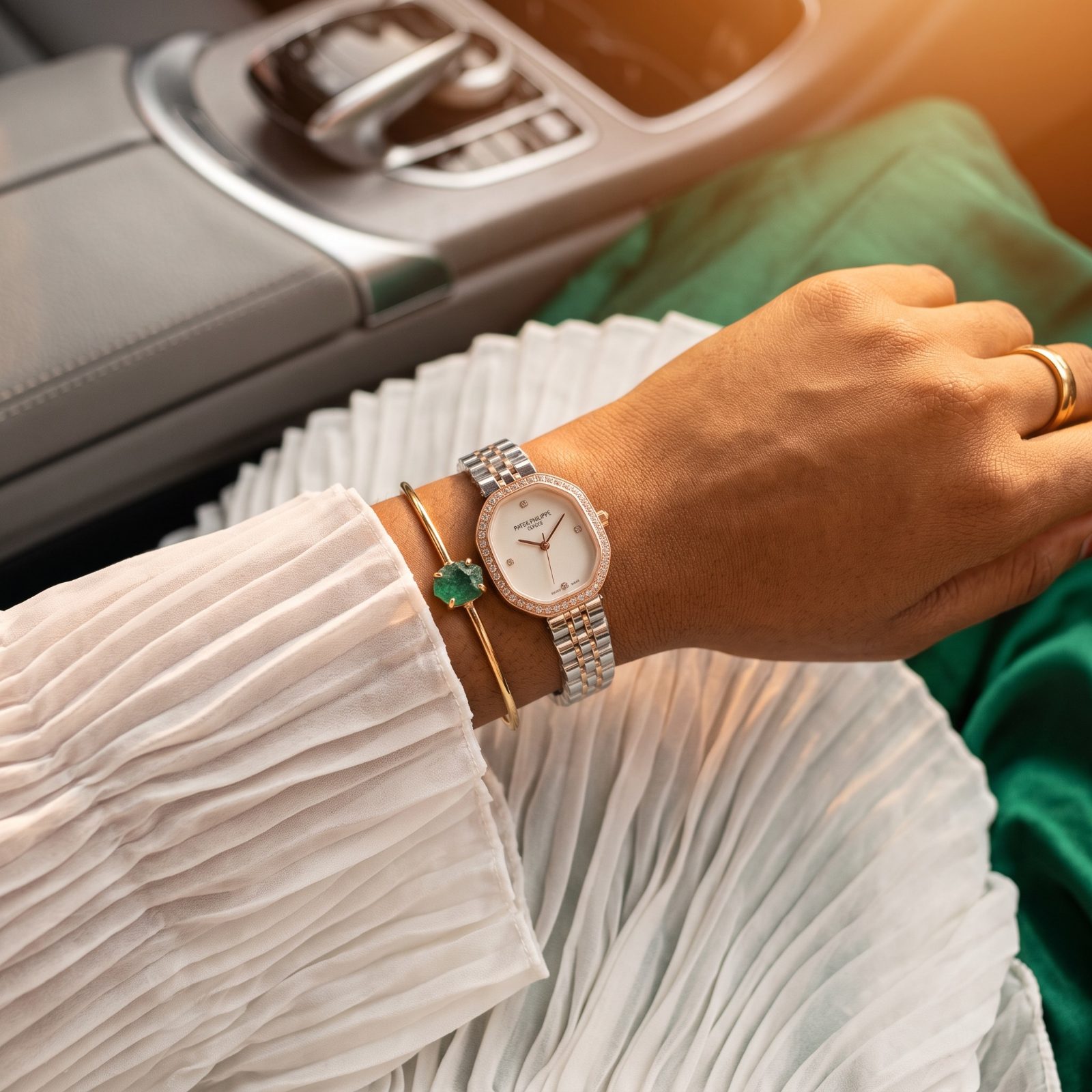Patek Philippe Geneve Oval Two-Tone Ladies Watch view 2