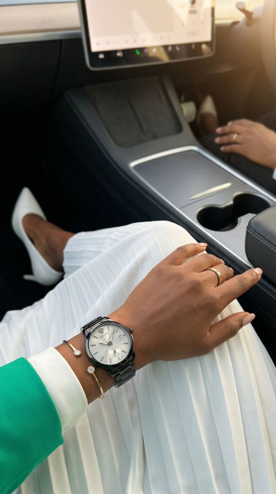 Versace Black-Tone Stainless Steel Watch view 2