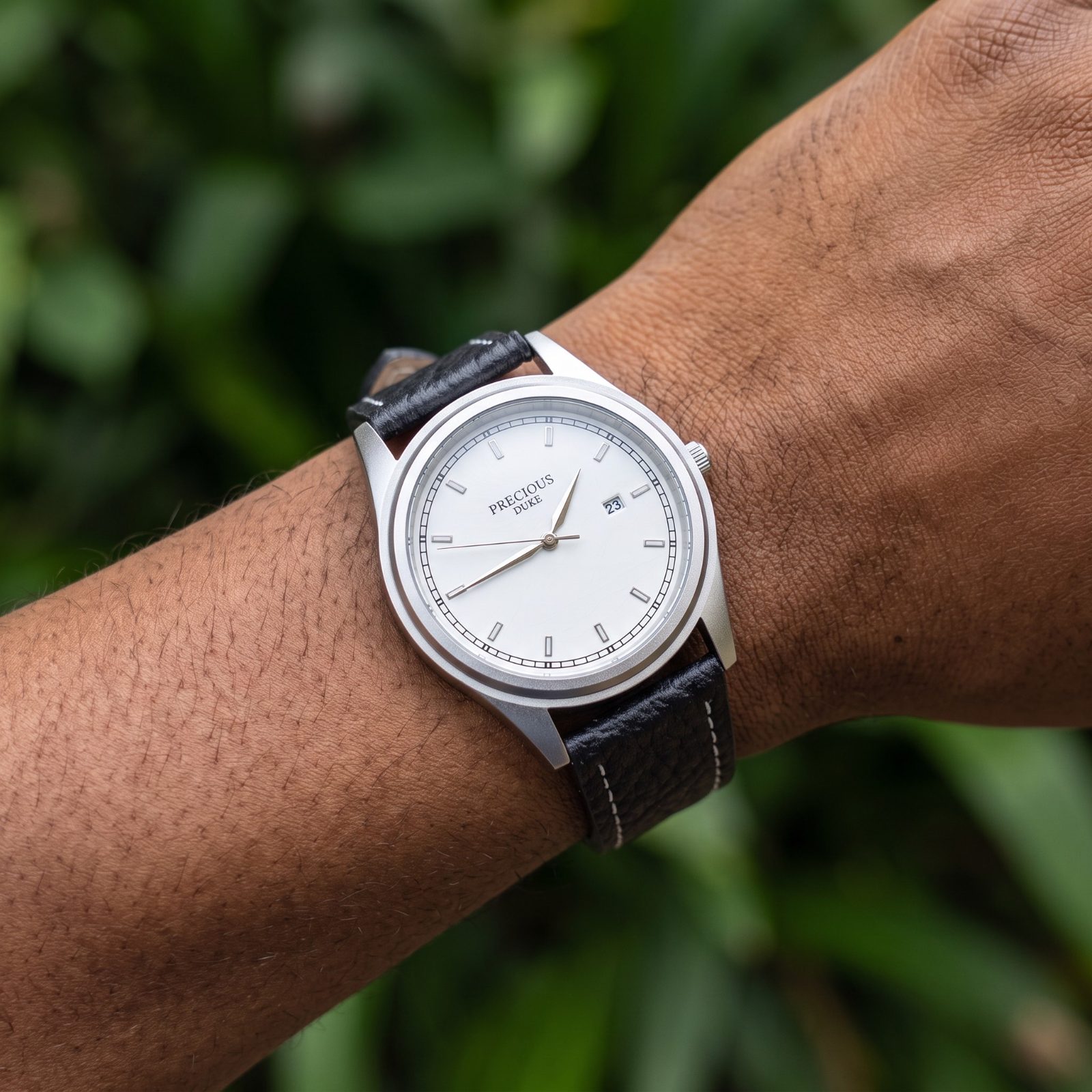 Precious Duke White Dial Date Watch view 2