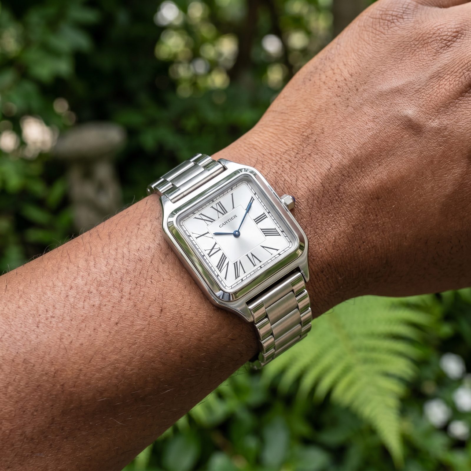 Cartier Santos-Dumont Stainless Steel Bracelet Watch view 2
