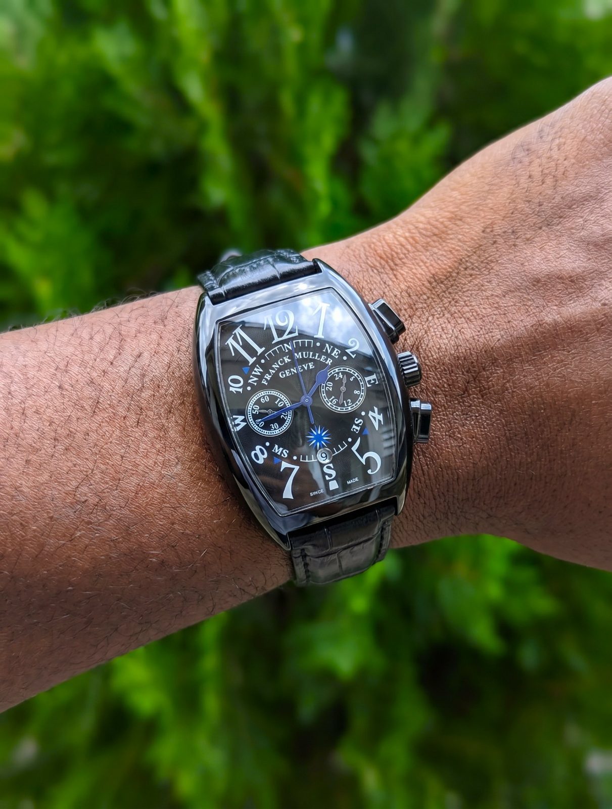 Franck Muller Geneve Tonneau Chronograph view 2