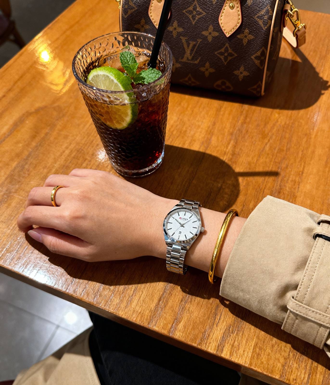 Curren Silver-Tone Stainless Steel Watch view 2