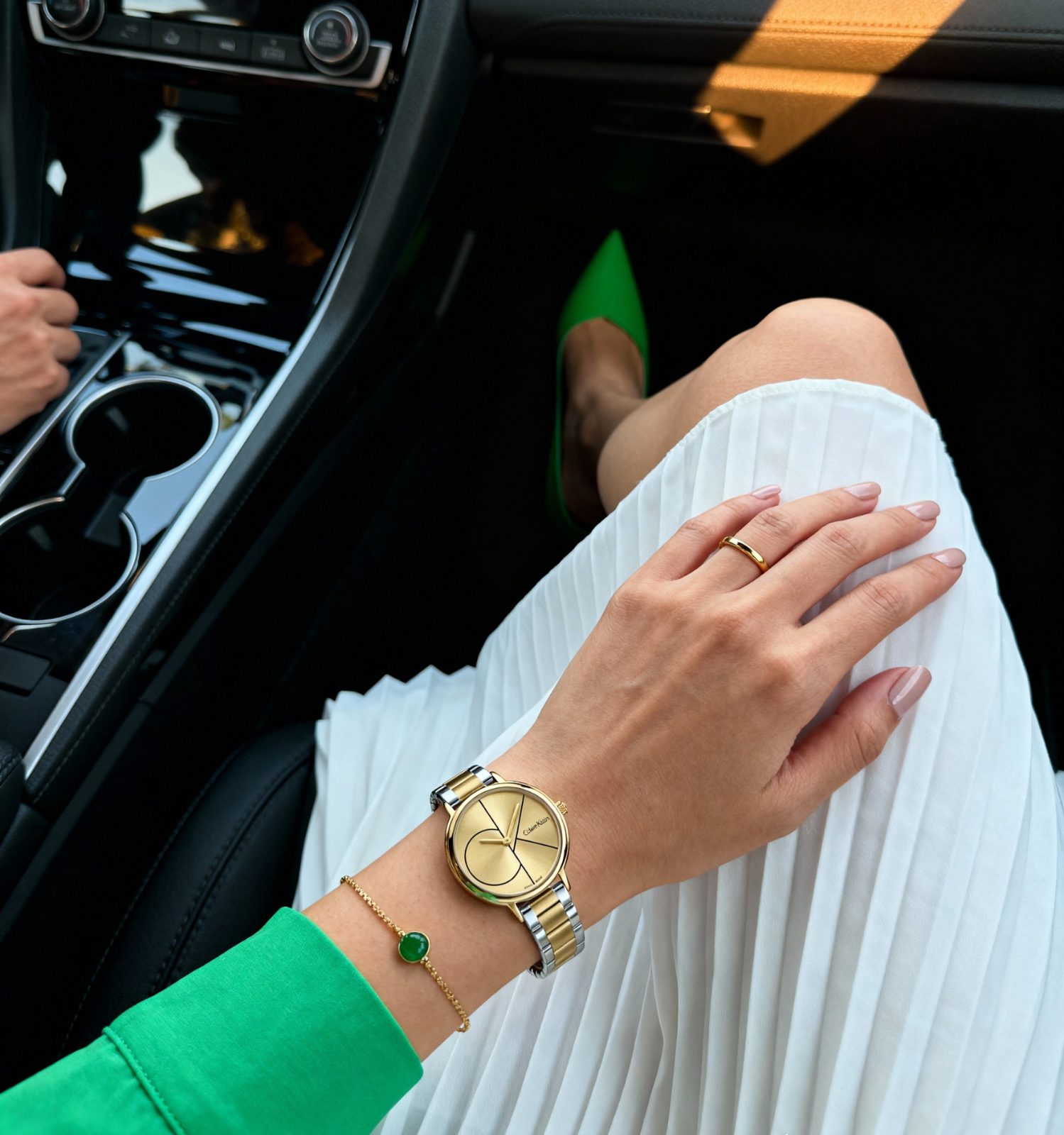 Calvin Klein Two-Tone Gold Dial Watch view 2