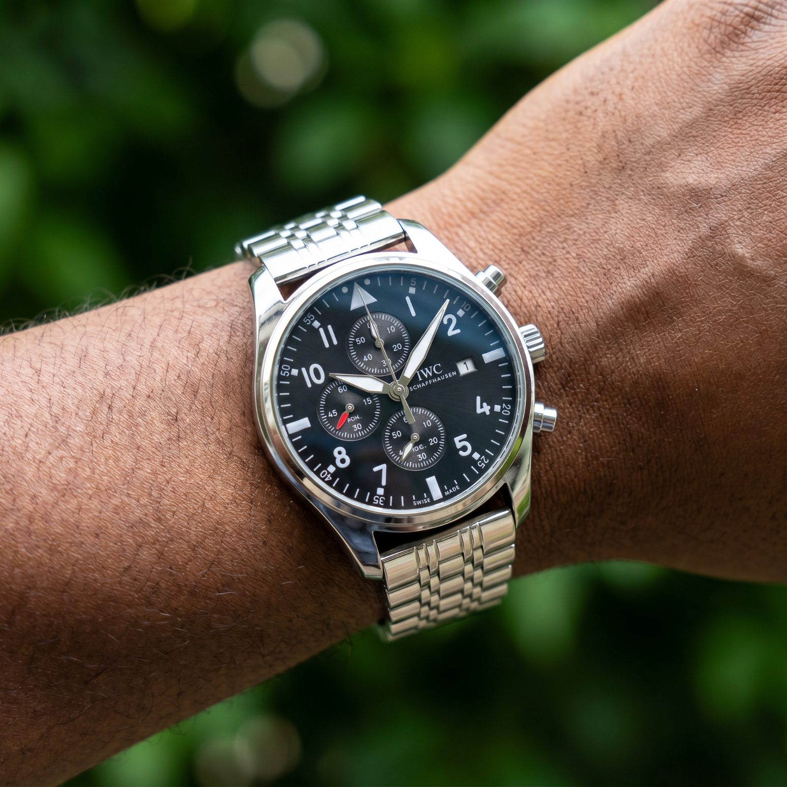 IWC Schaffhausen Pilot's Watch Chronograph view 2